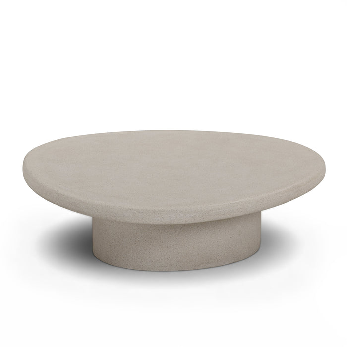 Jade Concrete Indoor/Outdoor Coffee Table (28"-34") - Home And Beyond