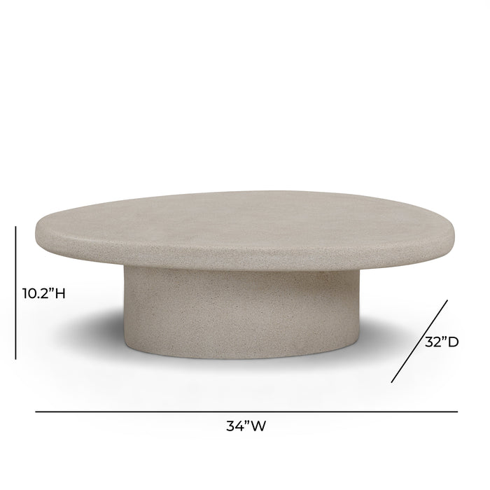 Jade Concrete Indoor/Outdoor Coffee Table (28"-34") - Home And Beyond