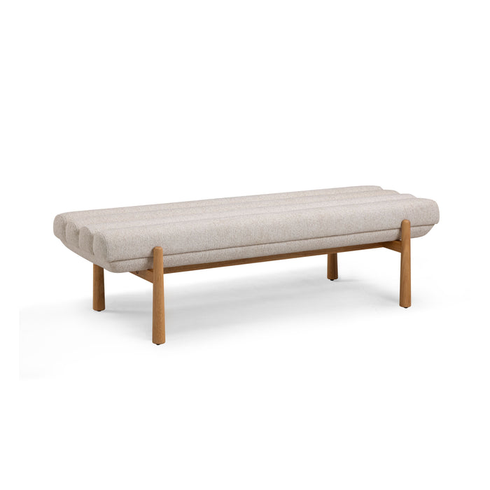 Julianna 56" Textured Performance Fabric Bench - Home And Beyond