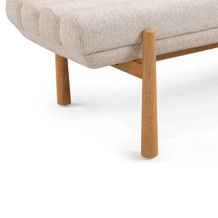 Julianna 56" Textured Performance Fabric Bench - Home And Beyond