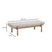 Julianna 56" Textured Performance Fabric Bench - Home And Beyond