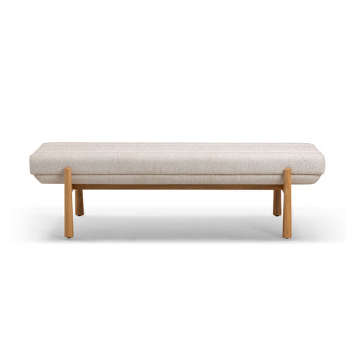 Julianna 56" Textured Performance Fabric Bench - Home And Beyond