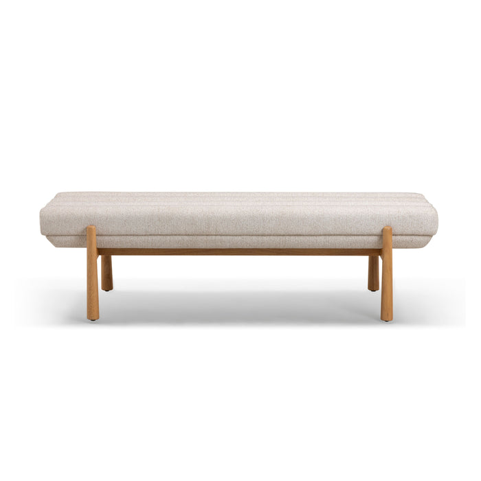 Julianna 56" Textured Performance Fabric Bench - Home And Beyond