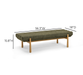 Julianna 56" Textured Performance Fabric Bench - Home And Beyond