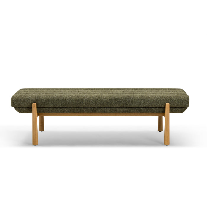 Julianna 56" Textured Performance Fabric Bench - Home And Beyond