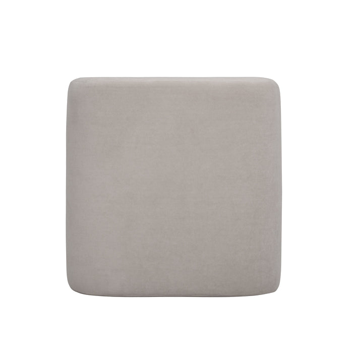 Desi Performance Velvet Ottoman - Home And Beyond