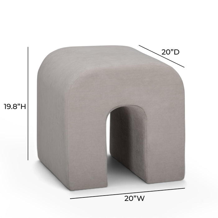 Desi Performance Velvet Ottoman - Home And Beyond