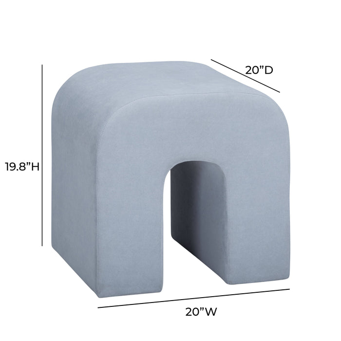 Desi Performance Velvet Ottoman - Home And Beyond