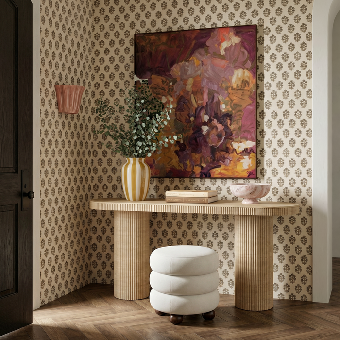 Darcy 59" Concrete Indoor/Outdoor Travertine Console Table