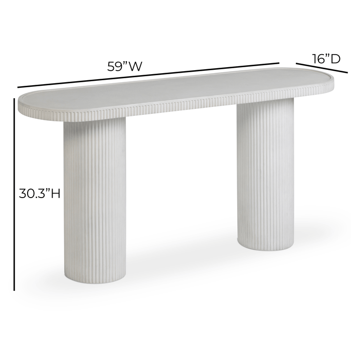 Darcy 59" Concrete Indoor/Outdoor Console Table - Home And Beyond