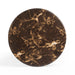 Byron 36" Dark Brown Faux Marble Indoor/Outdoor Concrete Round Coffee Table - Home And Beyond