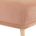 Desiree Mauve Velvet Ottoman - Home And Beyond
