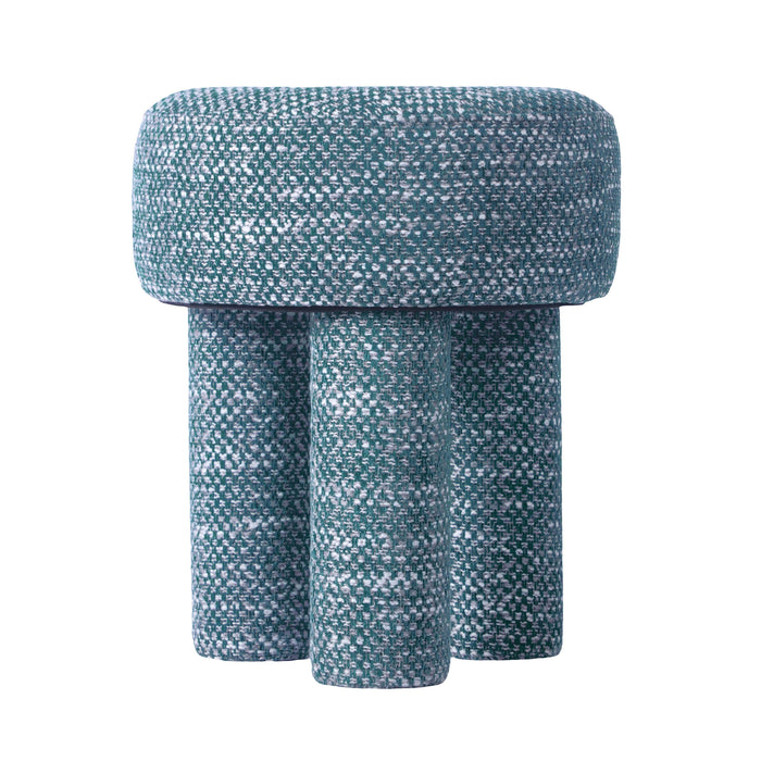 Claire Teal Knubby Stool - UK - Home And Beyond