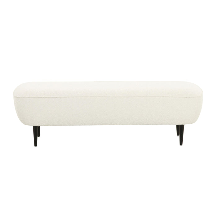 Denise Cream Boucle Bench - UK - Home And Beyond