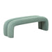 Leigh Green Velvet Channeled Bench - UK - Home And Beyond