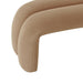 Leigh Taupe Velvet Channeled Bench - UK - Home And Beyond