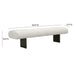 Karol Cream Performance Vegan Leather Bench - UK - Home And Beyond