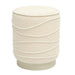 Nero Cream Boucle Ottoman - Home And Beyond