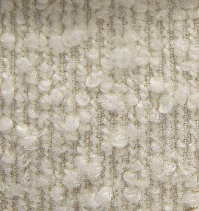 Nero Cream Boucle Ottoman - Home And Beyond