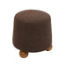 Jaine Chocolate Brown Boucle Stool - Home And Beyond