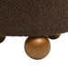 Jaine Chocolate Brown Boucle Stool - Home And Beyond