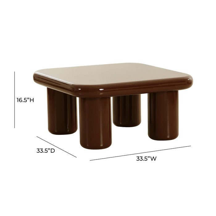 Memphis Chocolate Brown Coffee Table - Home And Beyond