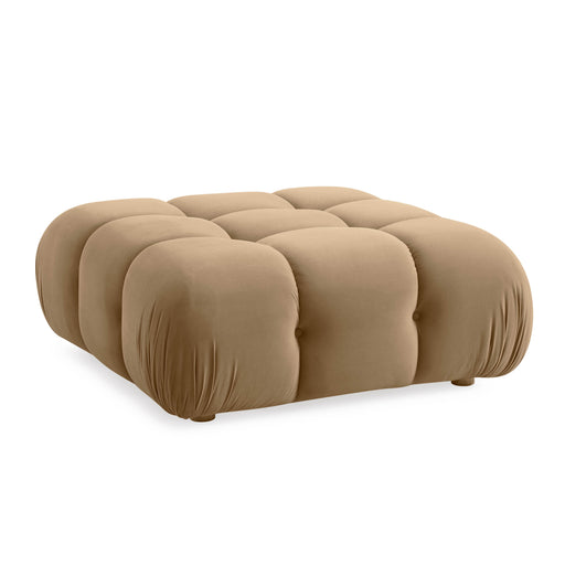 Calliope Cafe Au Lait Performance Velvet Modular Ottoman - Home And Beyond