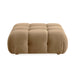 Calliope Cafe Au Lait Performance Velvet Modular Ottoman - Home And Beyond