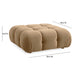 Calliope Cafe Au Lait Performance Velvet Modular Ottoman - Home And Beyond