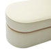 Pomp Cream Velvet Bench - Home And Beyond
