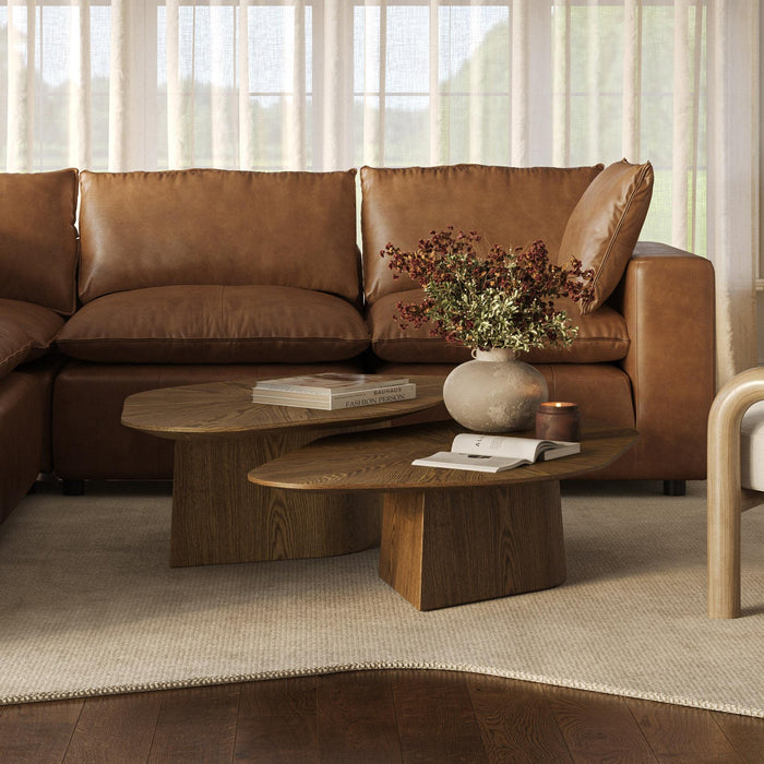 Roche Brown Ash Low Coffee Table - Home And Beyond