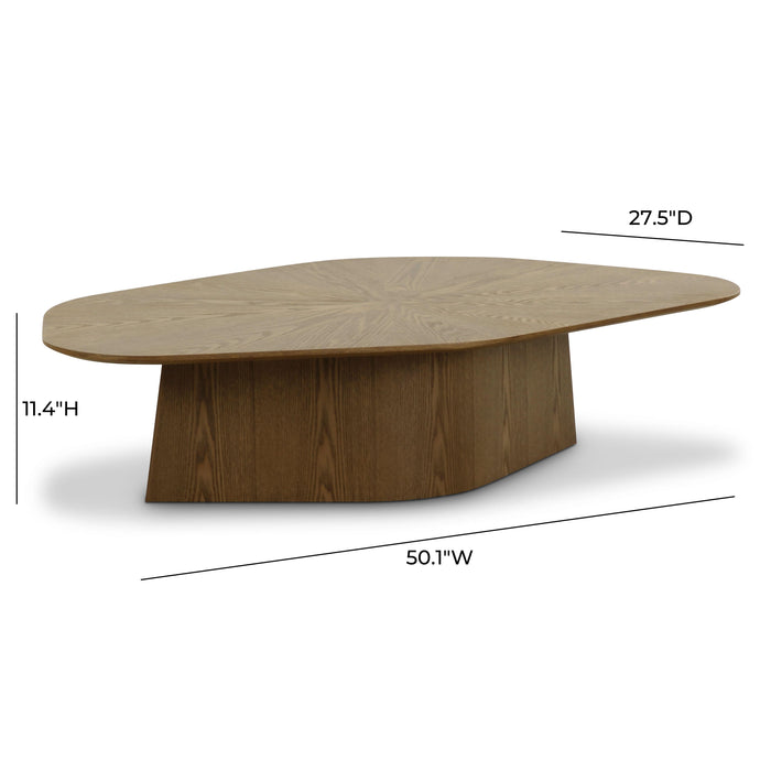 Roche Brown Ash Low Coffee Table - Home And Beyond