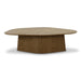 Roche Brown Ash Geometric Coffee Table - Home And Beyond
