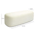 Graceland Cream Faux Mohair Bench - Home And Beyond