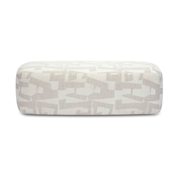 Graceland Cream Jacquard Bench - Home And Beyond