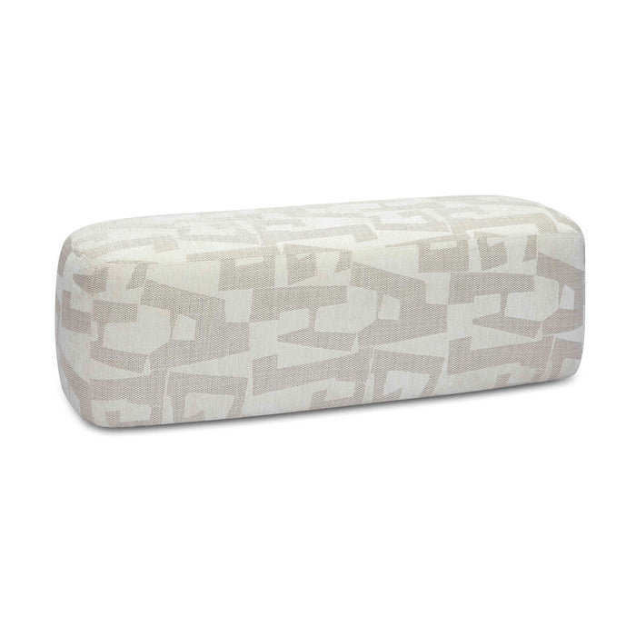 Graceland Cream Jacquard Bench - Home And Beyond