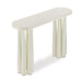 Titan Cream Glossy Console Table - Home And Beyond