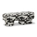 Lena Black and White Jacquard Bench - Home And Beyond