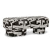 Lena Black and White Jacquard Bench - Home And Beyond