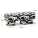 Lena Black and White Jacquard Bench - Home And Beyond