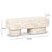 Lena Cream Jacquard Bench - Home And Beyond
