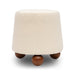 Jaine Cream Boucle Stool - Home And Beyond