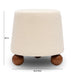 Jaine Cream Boucle Stool - Home And Beyond