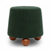Jaine Forest Green Boucle Stool - Home And Beyond