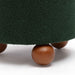 Jaine Forest Green Boucle Stool - Home And Beyond