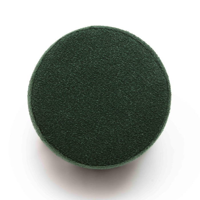 Jaine Forest Green Boucle Stool - Home And Beyond