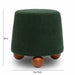 Jaine Forest Green Boucle Stool - Home And Beyond