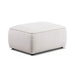 Travie White Sand Performance Corduroy Velvet Ottoman - Home And Beyond