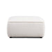 Travie White Sand Performance Corduroy Velvet Ottoman - Home And Beyond