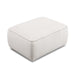 Travie White Sand Performance Corduroy Velvet Ottoman - Home And Beyond